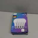 PHILIPS LED 60W A19 4-Pack Ultra Definition Soft White (2200K) 800 Lumen (8W=60W) Dimmable Flicker Free Light Bulbs