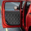Surfcabin Dog Car Door Protector 20% Larger Design for Trucks & Large SUVs, 2 Packs PU Material Thickened Waterproof Door Panel Covers, Protects Doors from Dog Scratching