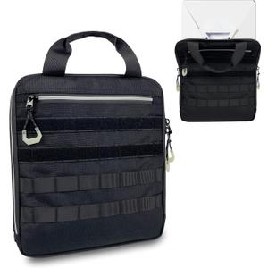 Carrying Case for Starlink Mini, Waterproof Oxford Tactical Fishing Tackle Bag with MOLLE System & Cable Port, Portable Storage Bag for Fishing, Camping & Boating