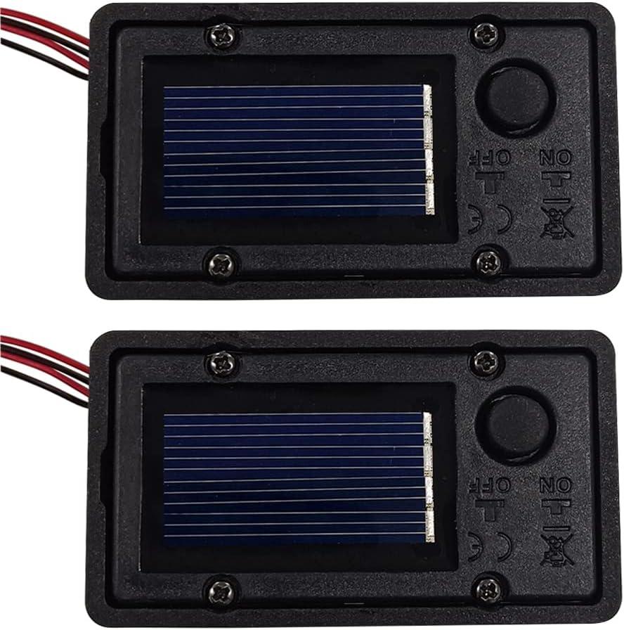 Battery Box, Solar Lantern Light Replacement Parts Top for Outdoor Hanging Lanterns Container Home Solar Lamp Hanging Lantern Led Accessories DIY Garden Decor (2PCS)