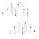 YestBuy Acrylic Risers Display Stand For Pop Figures, 3 Tier Cupcake Stand, Perfume Stand Organizer,2 Pack Half Moon Dessert Stand for Food, Acrylic Display Stand for Collections.