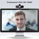 Gohero Full HD 1080P Video Webcam, Noise Cancellation, Privacy Cover, Wide-Angle Lens, Auto Light Correction, Plug & Play USB Webcam for Laptop, Desktop, PC, Mac, Zoom, Skype Pro Series