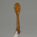 RSVP International Olive Wood Spoon, 12" | Rustic, Natural Authentic Italian Olive Wood | Classic Style for Kitchens, Tables, & More | Functional for Serving Vegetables, Stirring Pasta