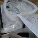 FDW Pub Table 40 Inch Height Cocktail Table Round Bistro Bar Table for Home and Kitchen Dining (Fixed Height, White)