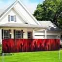 Halloween Banner Creepy Halloween Celebration 118x20 Inches Bloody Handprint Backdrop for Party Haunted House Thriller Event Outdoor Yard Porch Wall Decor Supplies