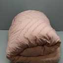 King Comforter Set - Coral Pink Comforter, Boho Tufted Distressed Vintage Bedding for Kids, 3 Pieces Farmhouse-Style Bed Set for All Seasons, Fluffy Soft Bedding with 2 Pillow Shams