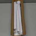 Thestoa Shower Curtain Rod Adjustable 43-92 inch, 1"Diameter Spring Tension Curtain Rod No Drill, Anti-Rust Non-Slip Shower Rod, White Shower Curtain Rod for Bathroom Tension