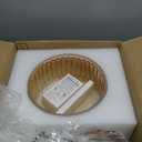 Floor Lamp for Living Room,Bedroom,Gold Dimmable Standing Lamp with Remote,Mid Century Modern Brass Tall Lamp Retro Vintage Glass Lamp Floor Light Boho Bohemian