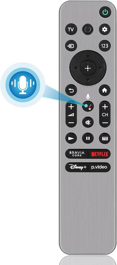 RMF-TX910U Voice Remote Control Replacement for All Sony TV Remote, for Sony Bravia 4K OLED UHD LED Google/Android Smart TVs (with Backlit, Voice Control & Remote Finder Function)
