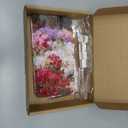 Portable Watercolor Tins Paint Palette with 40Pcs Empty Half Pans and Magnetic Squares, Small Travel Metal Paint Box with Acrylics Painting Art Drawing. FlowerSea