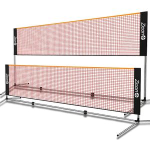 Stainless Steel Portable Badminton Net Set Foldable/extendable Poles, 20 FT