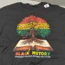Honoring Past Inspiring Future Black History Month Tree T-Shirt M