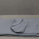 Extra Deep King Fitted Sheet - Hotel Luxury Single Fitted Sheet Only - Easily Fits 18 inch to 24 inch Mattress - Ultra Soft, Wrinkle Free with Extra Deep Pockets - Breathable & Comfy - Heathered Blue