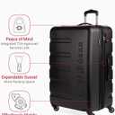 SwissGear 7366 Signature Hardside Expandable Luggage with Spinner Wheels, TSA Lock, Black, Checked-Large 27-Inch