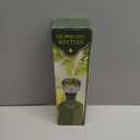 AOZITA 17oz Glass Olive Oil Bottle Dispenser - 500ml Green Oil and Vinegar Cruet with Pourers and Funnel - Olive Oil Carafe Decanter for Kitchen