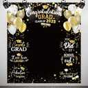 Irenare Large Size 2025 Graduation Congrats Grad Photography Backdrop Photo Props Prom Booth Graduation Background Banner with Congrats Sign for Graduation Party Decorations Graduation Favors Supplies