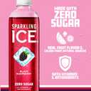 Sparkling Ice, Black Raspberry Sparkling Water, Zero Sugar Flavored Water, with Vitamins and Antioxidants, Low Calorie Beverage, 17 fl oz Bottles (Pack of 12) (EXP 10/03/26)
