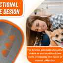 4 x 1 PC RivOcen Pet Hair Removal Brush Gloves, Electrostatic Reusable Cat Dog Hair Remover Grooming Glove Tool. Reusable Magic Brush Pet Hair Remover Tool for Carpet, Couch,Car Seat, Laundry. (Standard)