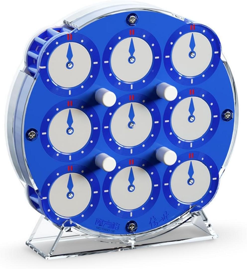 CuberSpeed Qiyi Magnetic Clock 2024 Edition - Blue - Puzzle - Ages 6+