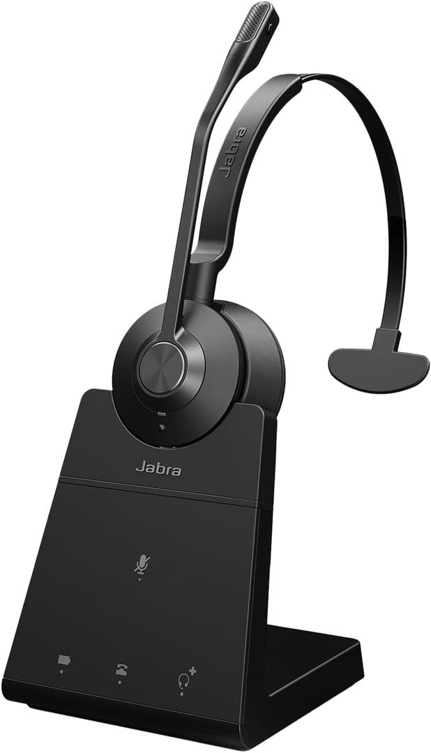 Jabra Engage 45 SE (Second Edition) Wireless Single-Ear Headphones - Bluetooth, Noise-Canceling Microphone, 13 hour Battery Life, Dual Connectivity, MS Teams Certified, Supports Other Platforms, Black