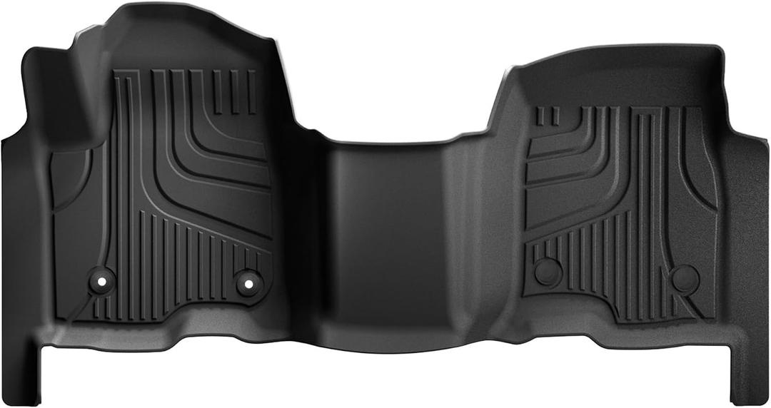 AOMSAZTO Floor Mats for 2019-2026 Chevy Silverado 1500 / GMC Sierra 1500, 2020-2026 Silverado/Sierra 2500HD / 3500HD - 1st Row Bench Seat Car Liner for Chevrolet Silverado (Front Row)