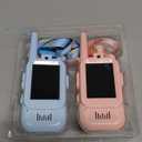 Kids Video Walkie Talkies, 2 Pack Long Range Walkie-Talkie for Kids, Rechargeable Video Call Toys for Indoor, Camping, Hiking, Travel, Christmas Birthday Gift for Boys Girls Age 3-5 (Blue/Pink)