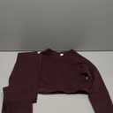 SUUKSESS Women 2 Piece Workout Sets Hidden Scrunch Hip Lifting Seamless Leggings Long Sleeve Yoga Crop Tops (Size Large, Espresso)