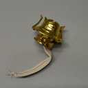 Hortsun 1 Pcs Oil Lamp Parts Burner Kerosene Brass Plated #2 Oil Lamp Chimney Holder Replacement Burner with 1 3/16" Diameter Threaded Base for Antique Hurricane Lantern (Gold)