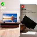 4 Pack TV Stand Riser Blocks, Heavy-Duty Adjustable Height Blocks for Raising TV Stand, Rectangular Adjustable Block Lift, Durable Non-Slip Television Elevation Pads for Home and Office