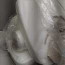 AAAAAcessories D-Shaped Chair Cushions, 2" Thick Dining Chair Pads with Ties and Removable, Machine-Washable Cover, 17" x 16", Set of 4, Oatmeal Beige