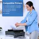 Compatible Toner Cartridge Replacement for Brother TN433BK TN433 TN431BK TN-433 TN436BK for HL-L8260CDW HL-L8360CDW MFC-L8900CDW MFC-L8610CDW MFC-L8690CDW Printer (Black, 2Pack)