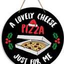 3 x Funny Christmas Home Decor Christmas Gifts Xmas Wall Decor Xmas Vacation Holiday Movie Party Decor Sign for Home Farmhouse Kitchen (a lovely cheese)