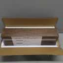 QEEIG Bathroom Floating Shelves for Wall - 15.7" Wall Mounted Shelf Over Toilet Farmhouse Home Decor Display Bookshelf Small 15.7 x 6.7 inch Set of 2, Rustic Brown (008-40BN)