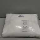 NICETOWN White Linen Sheer Curtains and Drapes 84 inches Long, Rod Pocket & Back Tab semitransparent with Light Through Vertical Window Treatments for Sliding Glass Door & Living Room, 52"W, Set of 2