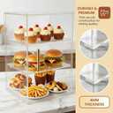 3-Tier Pastry Display Case, Acrylic Bakery Display Case