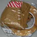 Gingerbread Man Costume for Kids Christmas Home Clothing Gingerbread Outfit Winter Bodysuit Hooded (5-6 Years)