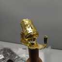 Lamps for Night Stands Set of 2-23.5" Vintage Bedside Lamp with USB A+C and Nightlight - Brown Retro Carved Resin Farmhouse Desk Lamp for Bedrooms, End Tables, Living Room, Bulbs Included