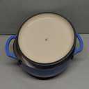 Lodge Essential Enamel Cast Iron Dutch Oven - Perfect for Bread Baking, Braising, Marinating & Slow Cooking - Features Moisture-Sealing Lid & Dual Handles - Kitchen Essentials - 6 Quarts - Caribbean Blue