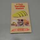 Tortilla Sealer Crimper Press - 4pcs Quesadilla Maker for 10"+8"+6"+4" Flour Tortillas |Make Sealed Taco,Quesadilla,Empanada,Burrito,Dumpling,Sandwich,BPA-Free Dishwasher Safe (Grey Yellow)