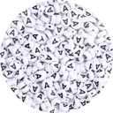 300Pcs Letter A Beads for Bracelets,4x7 mm White Bulk Round Acrylic Alphabet Beads for Jewelry Making DIY Decoration Accessories Stuff