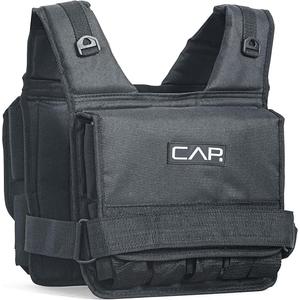 CAP Adjustable Weighted Vest 20lbs-S for Strength Training, Running & Workouts, Weight Vest for Men & Women, Fitness Training Vest