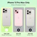 SHEDEER for iPhone 15 Pro MAX Case with Glitter Camera Protector & Screen Protector, Anti-Yellowing Chic Pattern, Shockproof Drop Protection Anti-Scratch Phone Cover 15 Pro MAX 6.7'', Dream Green