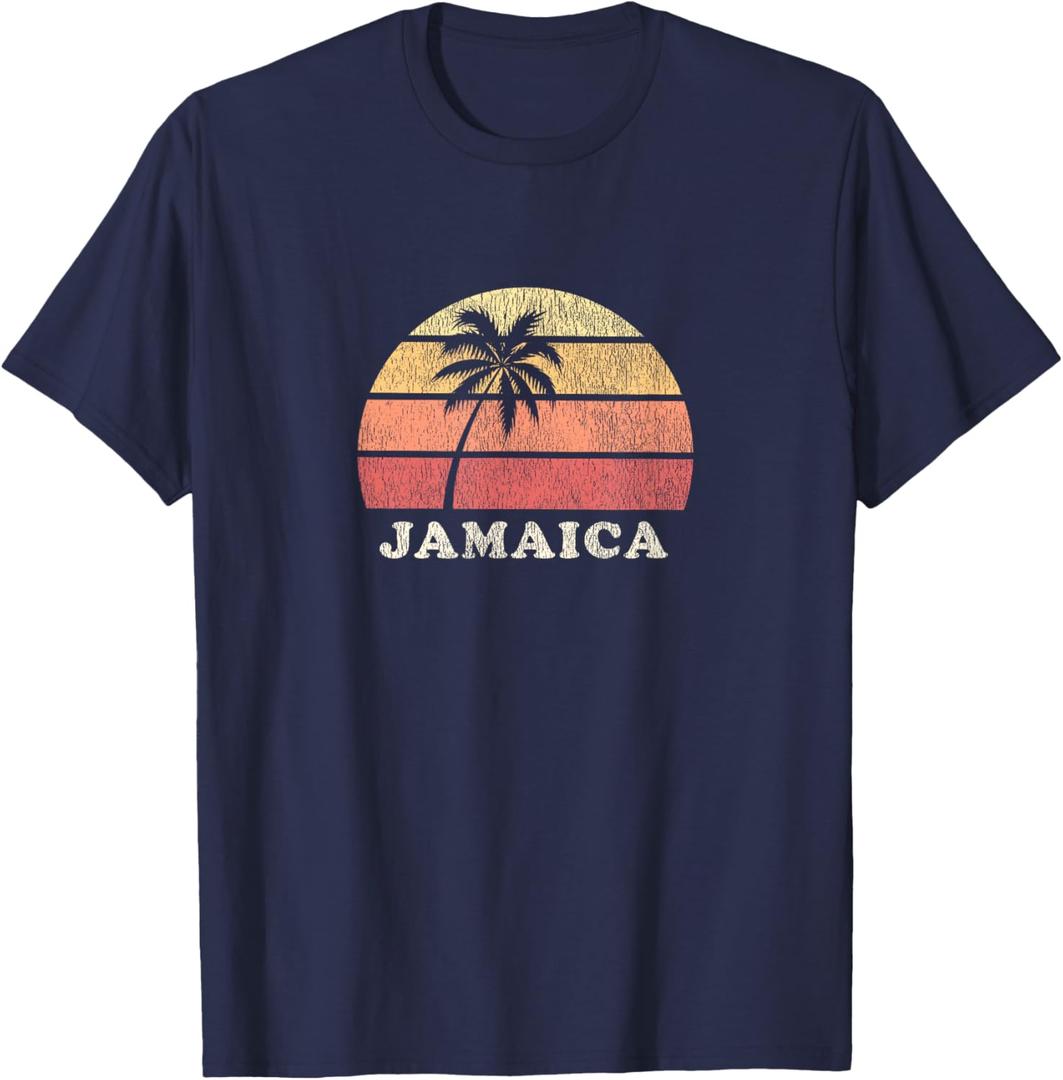 Jamaica Vintage 70s Retro Throwback Design T-Shirt,large