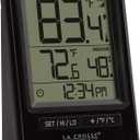 La Crosse Technology 308-1409BT-CBP Wireless Temperature & Humidity Station with Time , Black
