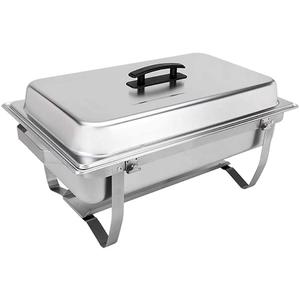 Sterno Buffet Kit Foldable Chafing Dish Buffet Set - Chafing Dishes for Buffet & Catering Food Warmers - Catering Supplies & Food Warming Trays for Buffet Party - 8-Piece Chafing Dish Set