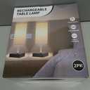 Cordless Table Lamp, Battery Operated Lamp Touch Dimmable,Rechargeable Lamp for NightStand, Battery Powered Wireless Table Lamp for Decor, Living Room, Dorm-2Pack (12 Inch, Beige)