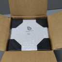 DD DEFINED DECO Dog Treat Container Set of 2, White Dog Treat Container, Dog Cookie Jar for Kitchen Counter, Metal Pet Treat Organizer, Small Dog Treat Canister Farmhouse Dog Food Storage