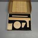 BloVine Upgraded Wooden & Magnetic Yarn Holder for Crocheting,Ideal Christmas Gift for Knitters with Phone Holder & Needle Storage, in Elegant Gift Box