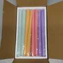 MTLEE 16 Pcs Long Taper Candlestick Bulk 10 Inch Colorful Tapered Candle Smokeless Unscented Candlestick Paraffin Wax with Cotton Wick for Dinner Wedding Party Church Home Decor (Macaron)