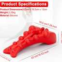 Trapezius Trigger Point Massager, Occipital Release Tool, Cervipoint Trigger Point Massager Silicone, Relieve Pain in The Diamond Shaped Muscles of The Neck and Upper Back (red)